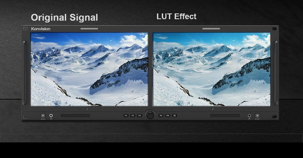 2×10.1" 12G-SDI RACK LCD MONITOR